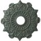 Ekena Millwork Preston Ceiling Medallion (Fits Canopies up to 4"), 17 1/2"OD x 4"ID x 1"P, Cloud Burst Crackle CM17PRCBC - alternate 1